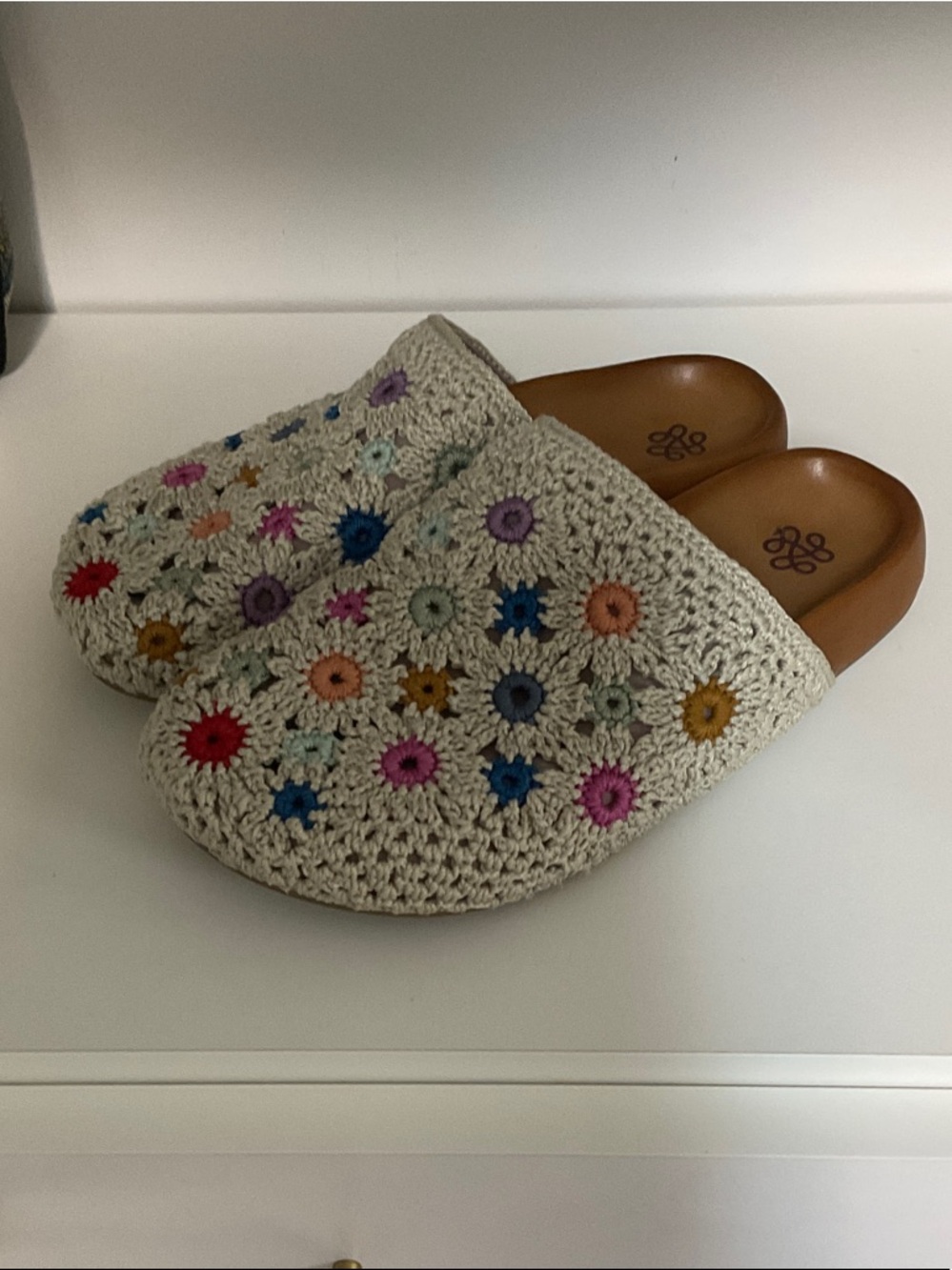 The Sak Cream Crochet Floral Mules - Picture 4 of 4
